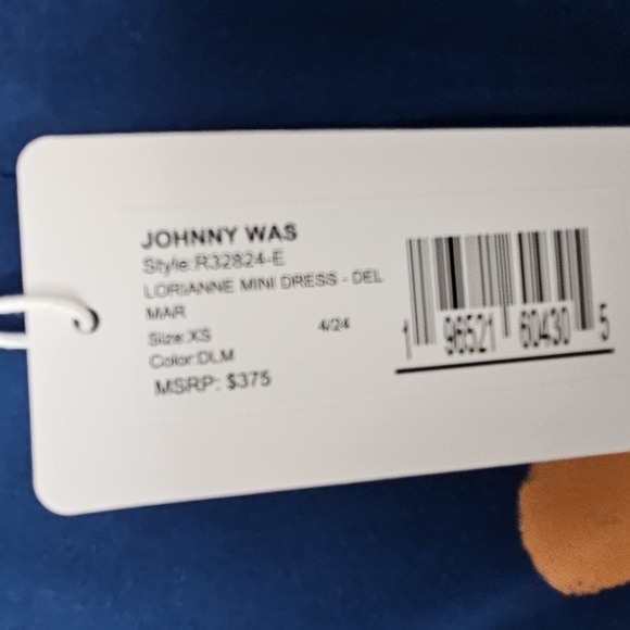 NWT Johnny Was Jade 'Lorianne' Mini Dress, XS - Picture 12 of 16